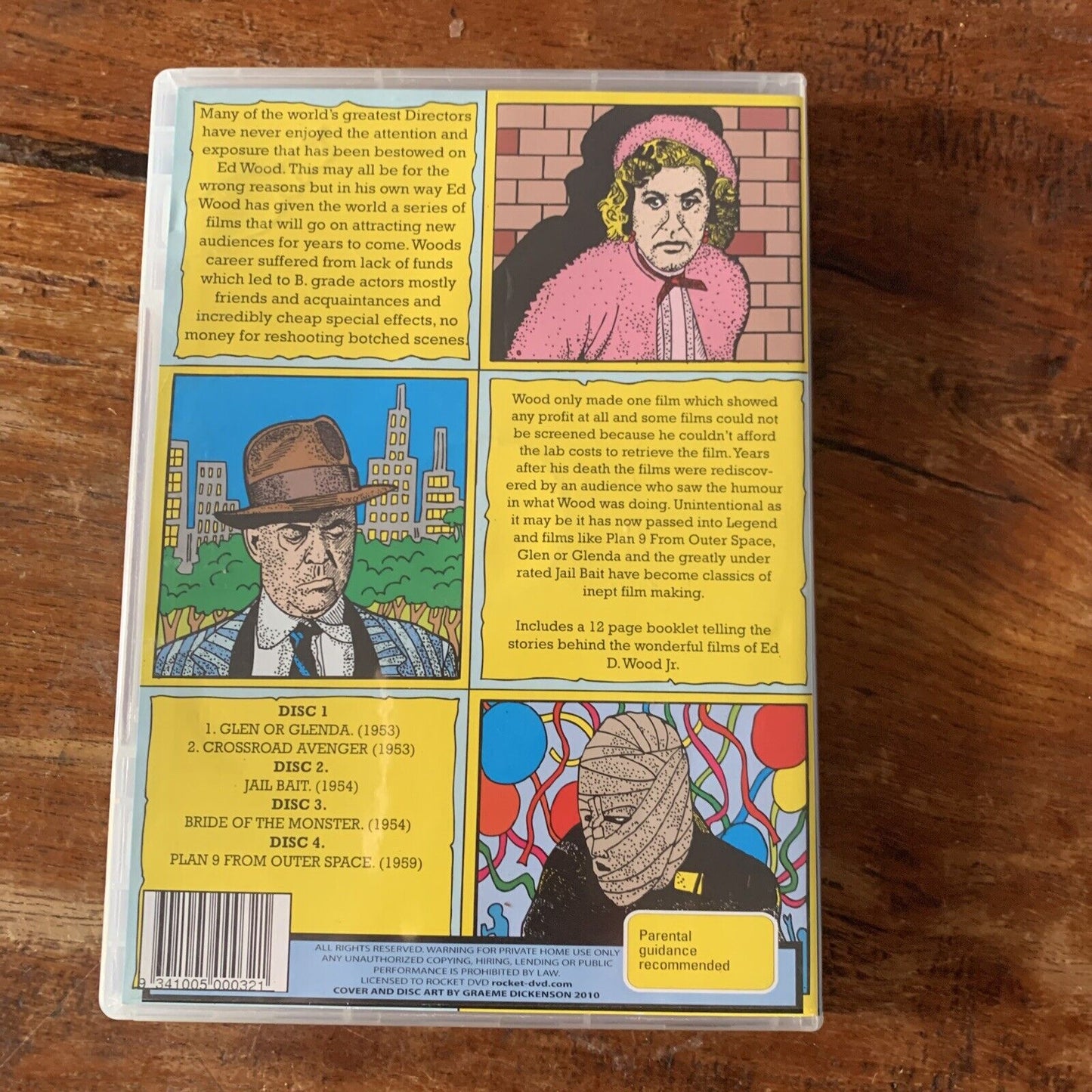 DVD Set The ED WOOD Jr  Collection 5 Film Collection Inc Plan 9 Jailbait + 2010