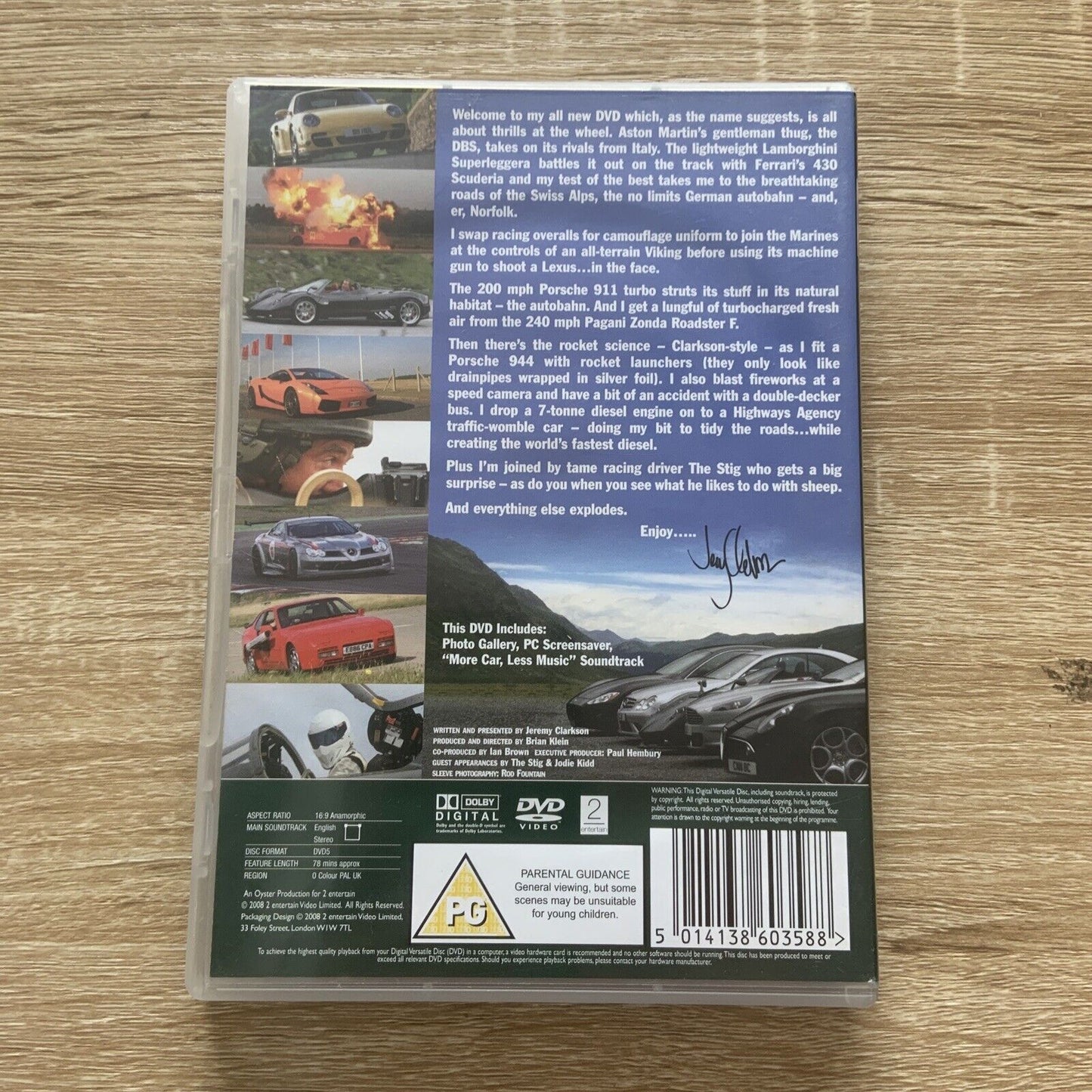 DVD CLARKSON THRILLER 2007 Explosive Thrills at The Wheels Jeremy Fast Cars