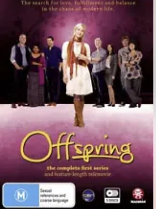 DVD 5 Disc OFFSPRING Complete Season 1 Slip Case Aussie TV Series +Telemovie