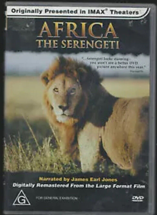DVD IMAX Africa The Serengeti Narrated by James Earl Jones Nature Documentary