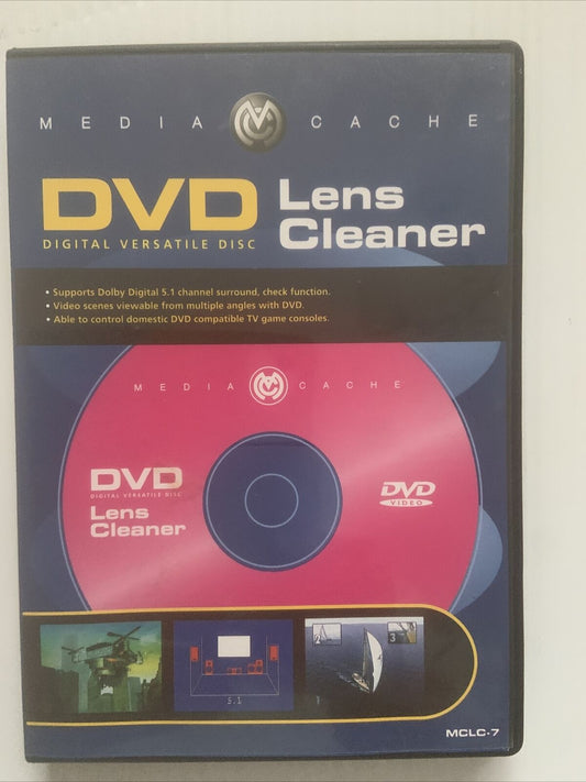 DVD Media Cache Lens Cleaner Disc MCLC 7 Original Case TV Game Consoles