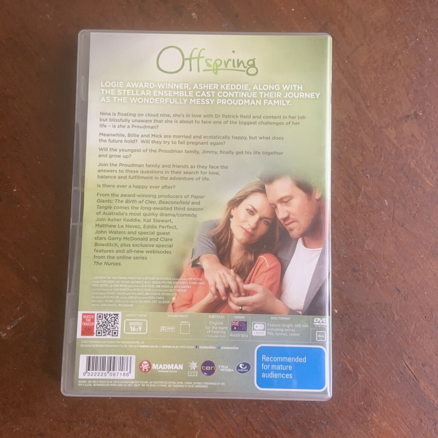 DVD 4 Disc OFFSPRING Complete Season 3 2012 Set Australian TV Show Drama Comedy