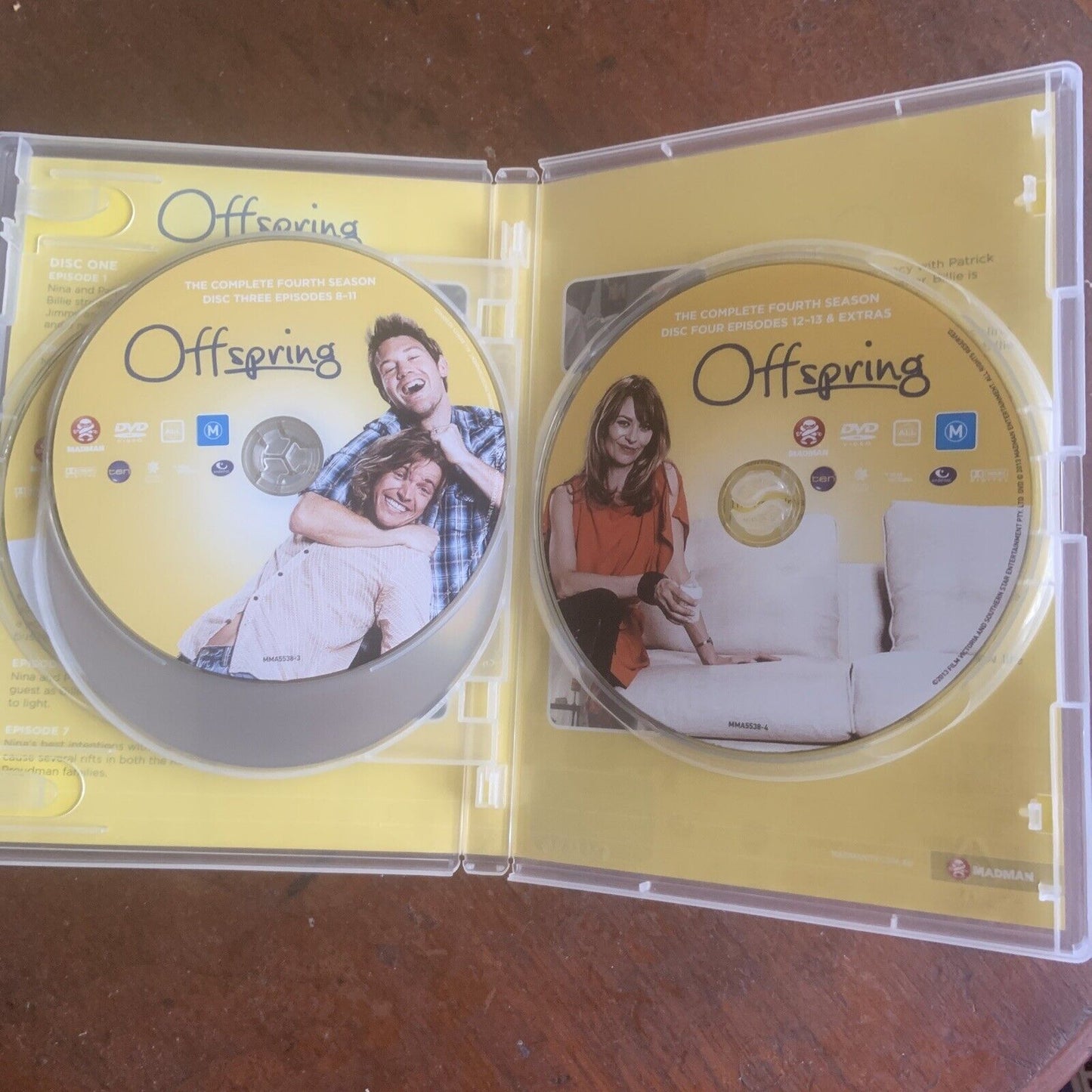 DVD 4 Disc OFFSPRING Complete Season 4 2013 Australian TV Show Drama Comedy