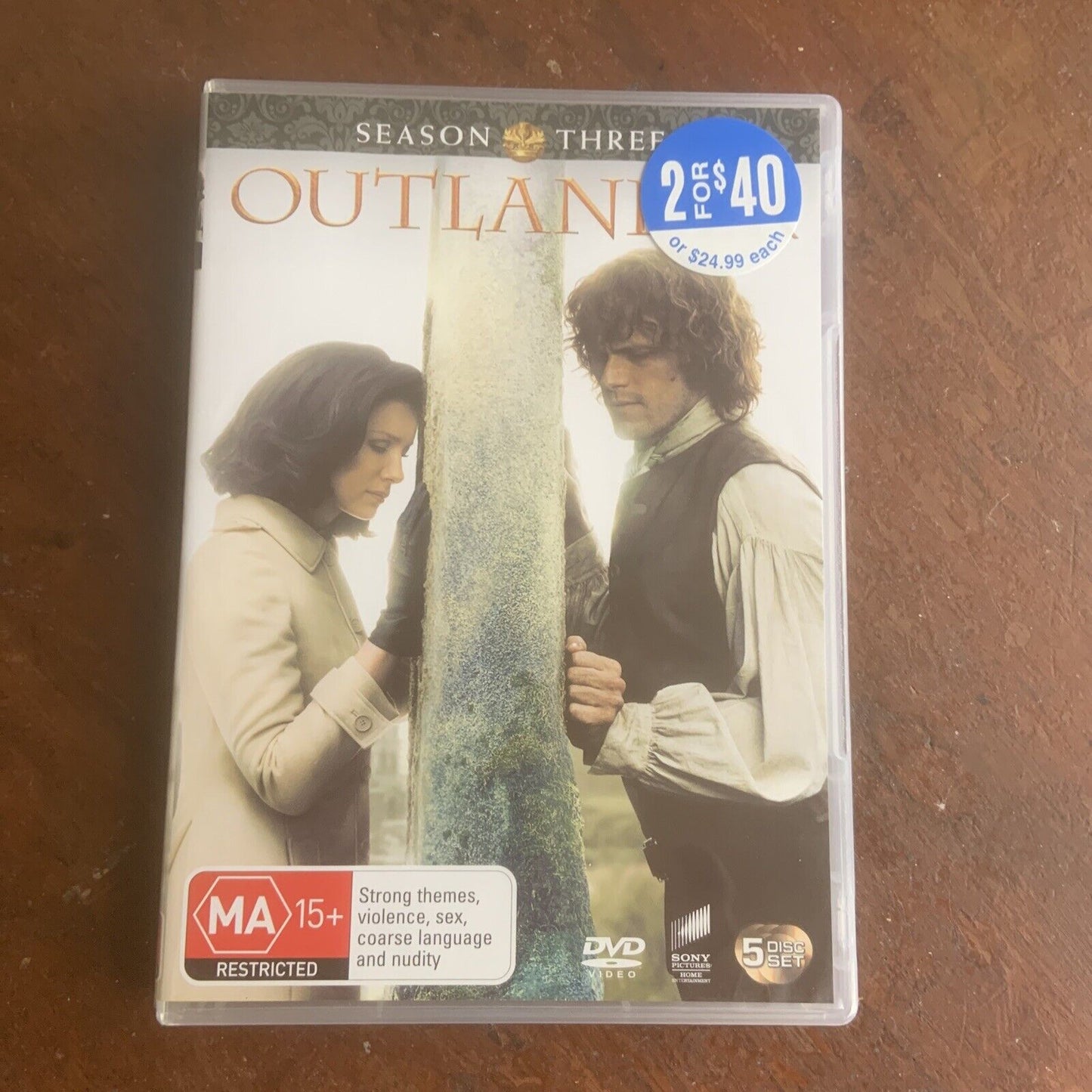 DVD 5 Disc OUTLANDER Season 3 Complete Third Season R 2 4 5 TV Series