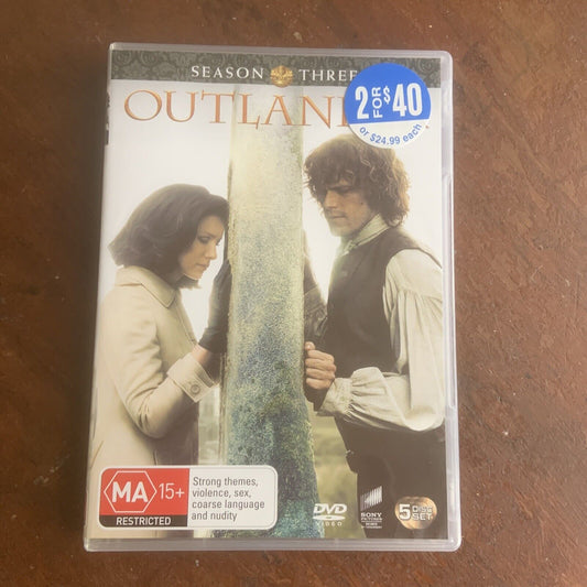 DVD 5 Disc OUTLANDER Season 3 Complete Third Season R 2 4 5 TV Series