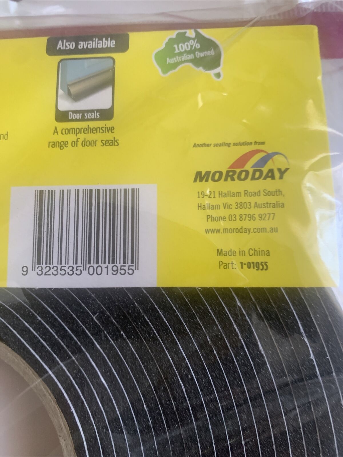 MORODAY PE Foam Tape 24 x 3mm x 10m Grey SELF ADHESIVE Energy Saver Sealed NEW