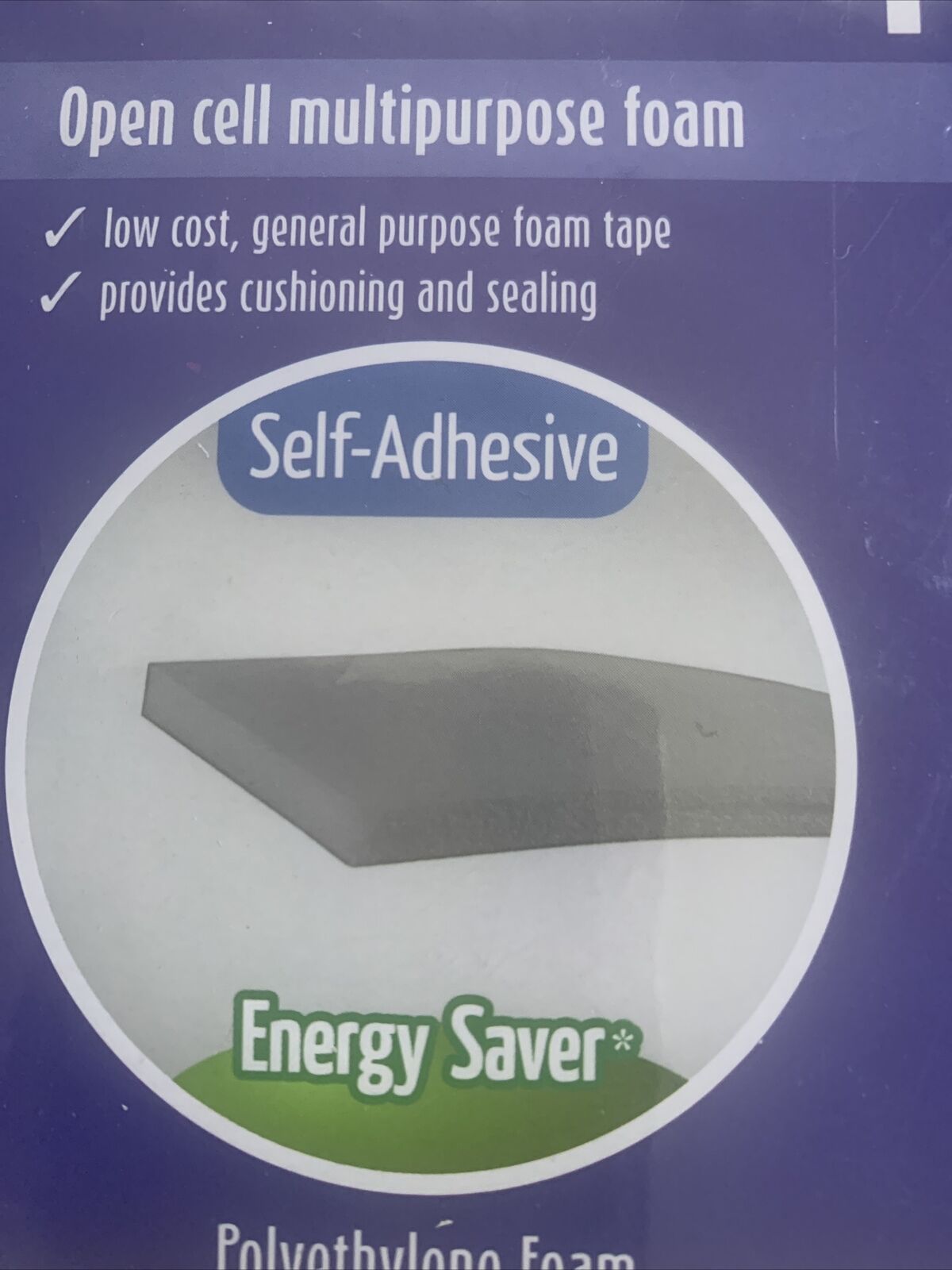 MORODAY PE Foam Tape 24 x 3mm x 10m Grey SELF ADHESIVE Energy Saver Sealed NEW