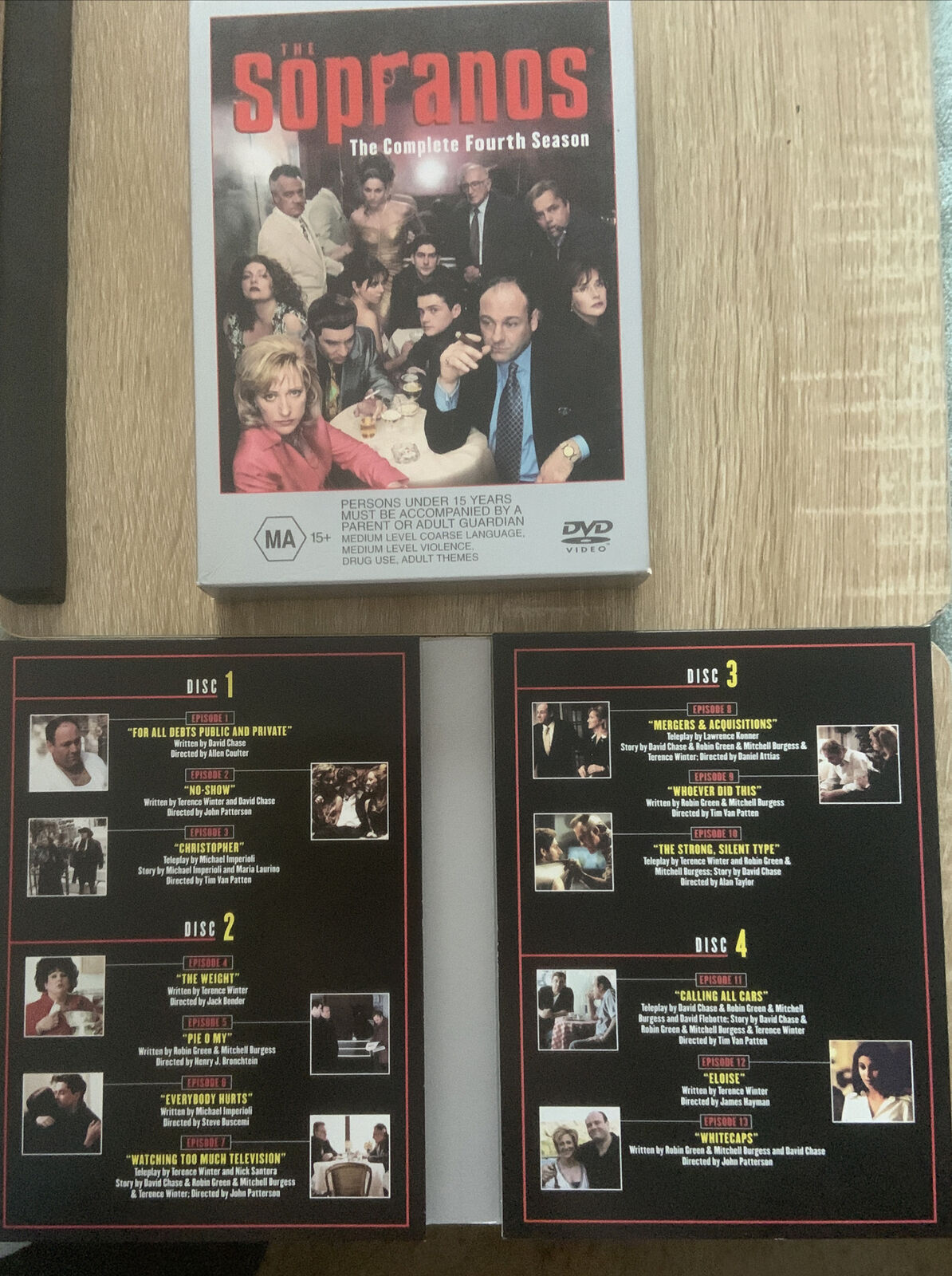 DVD THE SOPRANOS The Complete Fourth Season 4 Australia R4 Opened Box NEW