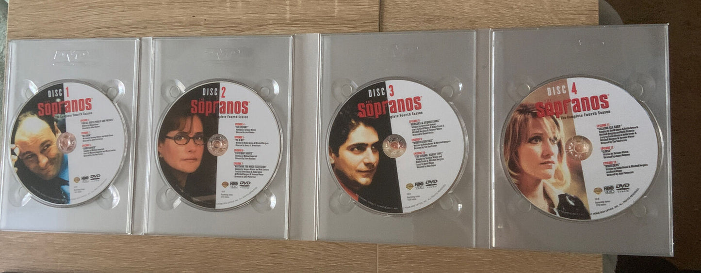 DVD THE SOPRANOS The Complete Fourth Season 4 Australia R4 Opened Box NEW