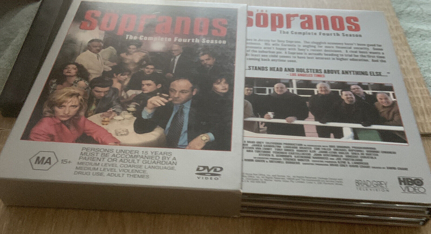 DVD THE SOPRANOS The Complete Fourth Season 4 Australia R4 Opened Box NEW