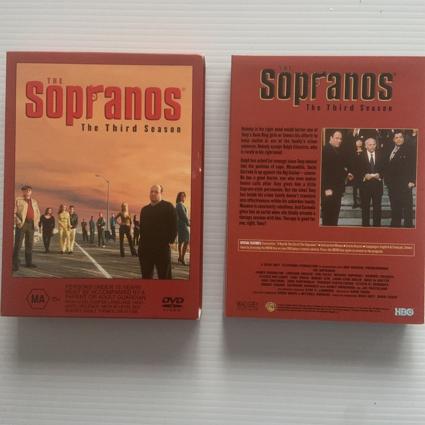 DVD THE SOPRANOS The Third Season 2001 4-Disc Set CRIME MAFIA TV Series RED NEW