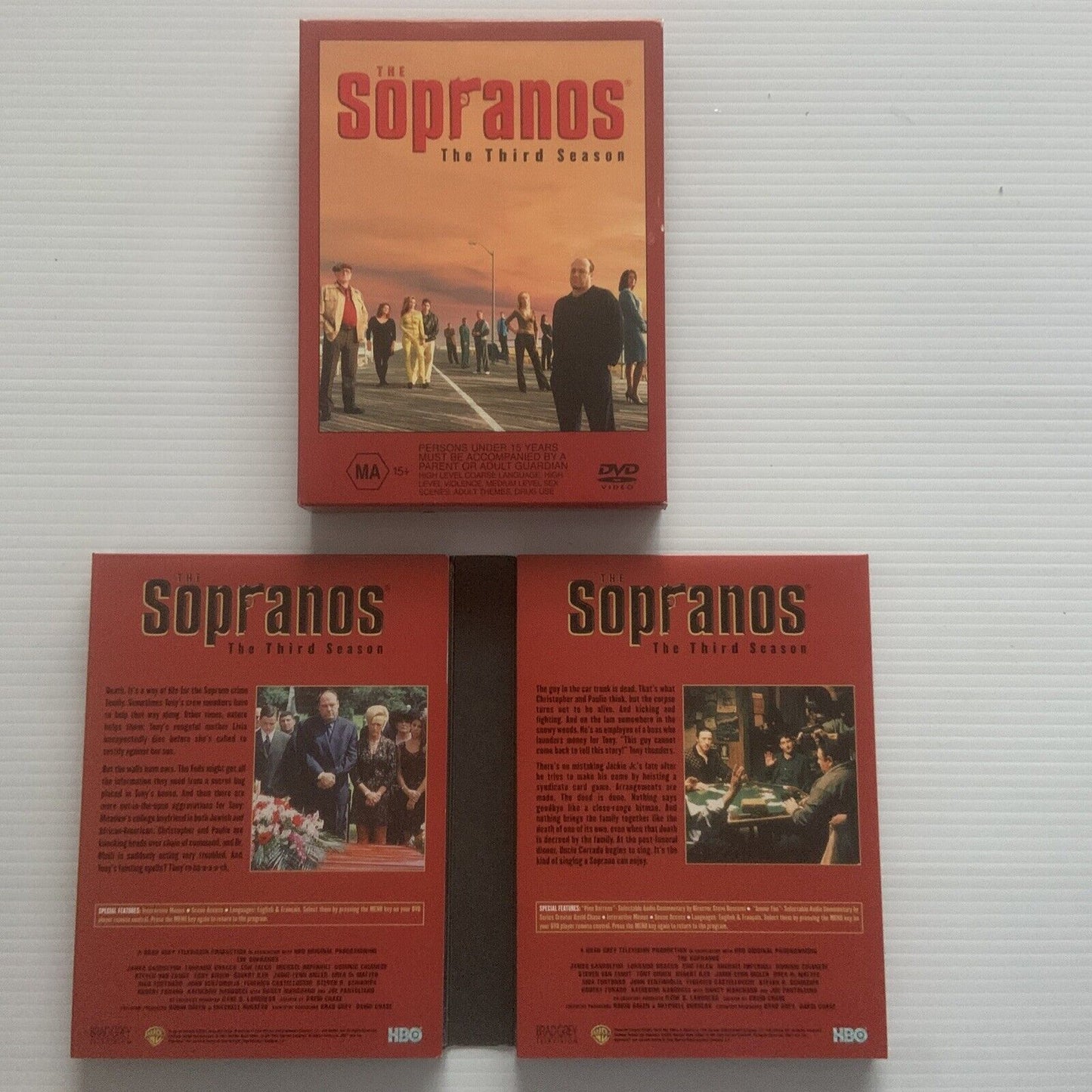 DVD THE SOPRANOS The Third Season 2001 4-Disc Set CRIME MAFIA TV Series RED NEW
