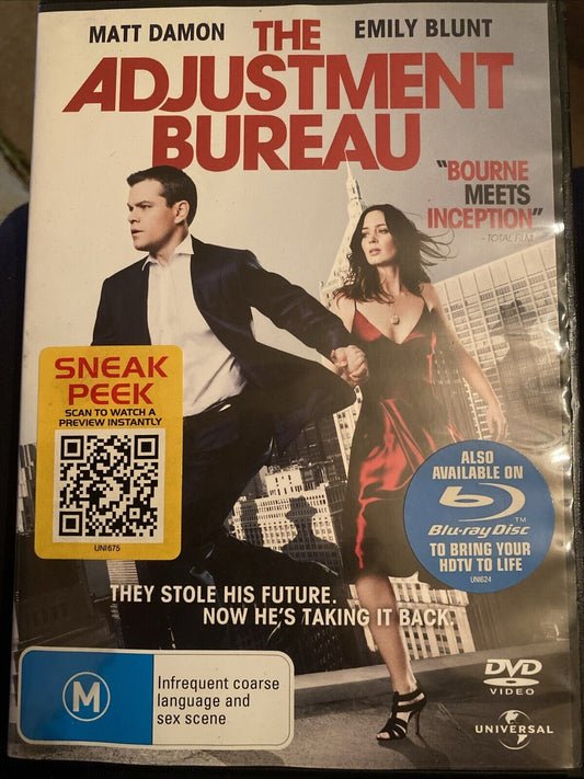 DVD The Adjustment Bureau Region 4 PAL Matt Damon Emily Blunt Movie