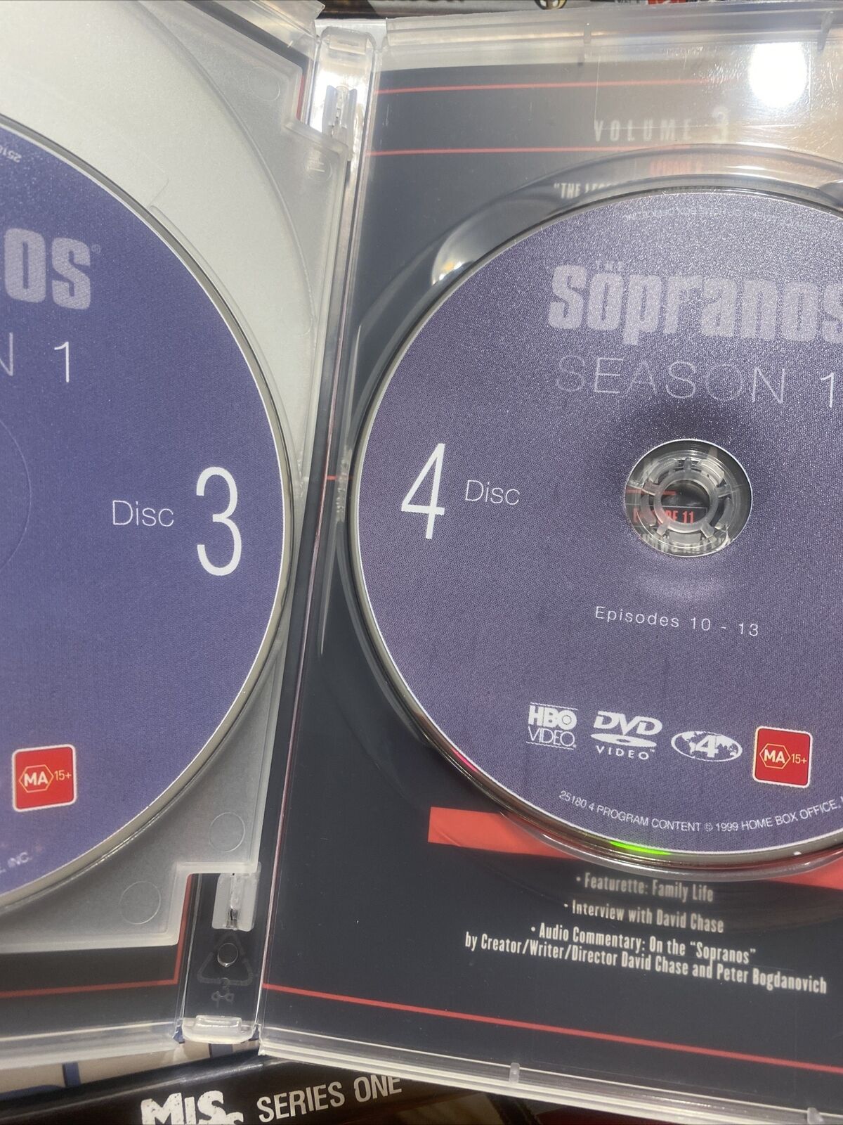 DVD THE SOPRANOS The Complete First Season 1 Australia R4 4 Disc Set