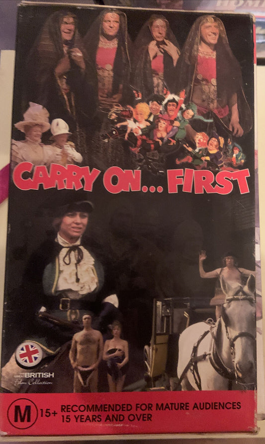 4 VHS Box Set CARRY ON … FIRST CARRY ON DOCTOR KHYBER ABROAD DICK CULT Comedy
