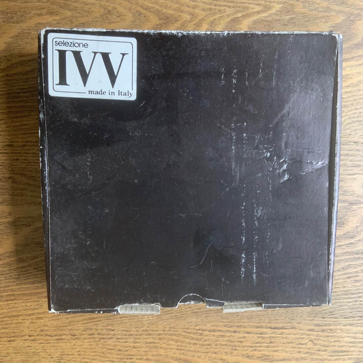 Ashtray IVV Selezione Cristalerie Handmade Italy Square Outer Grooves Boxed NEW