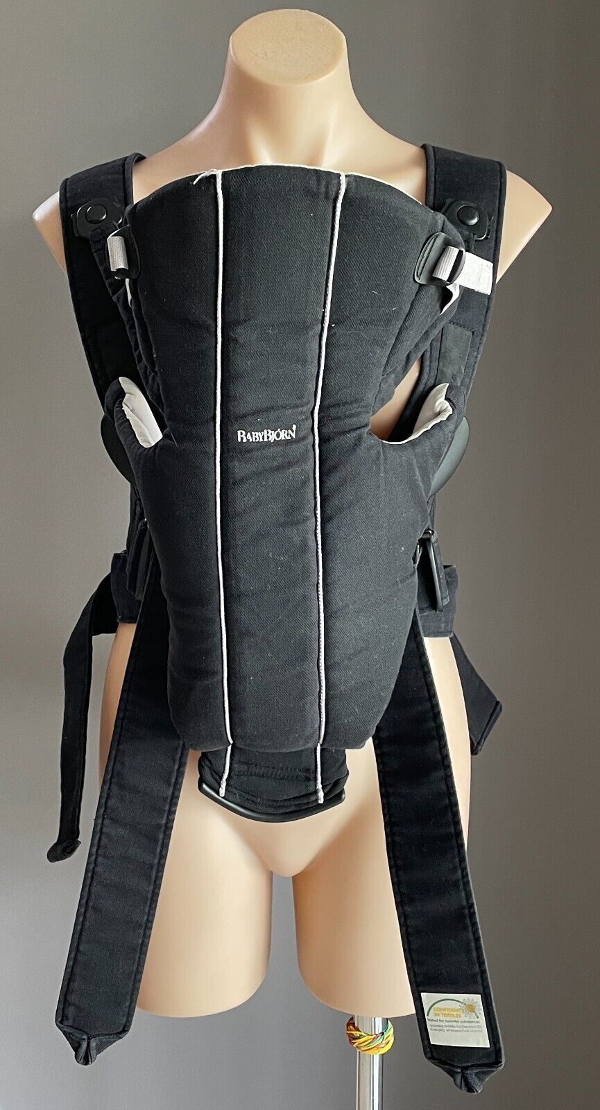 BABY BJORN Baby Carrier Black Grey Trim Maximum Length 74cm Maximum Weight 12kgs