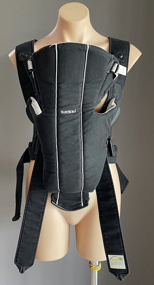 BABY BJORN Baby Carrier Black Grey Trim Maximum Length 74cm Maximum Weight 12kgs