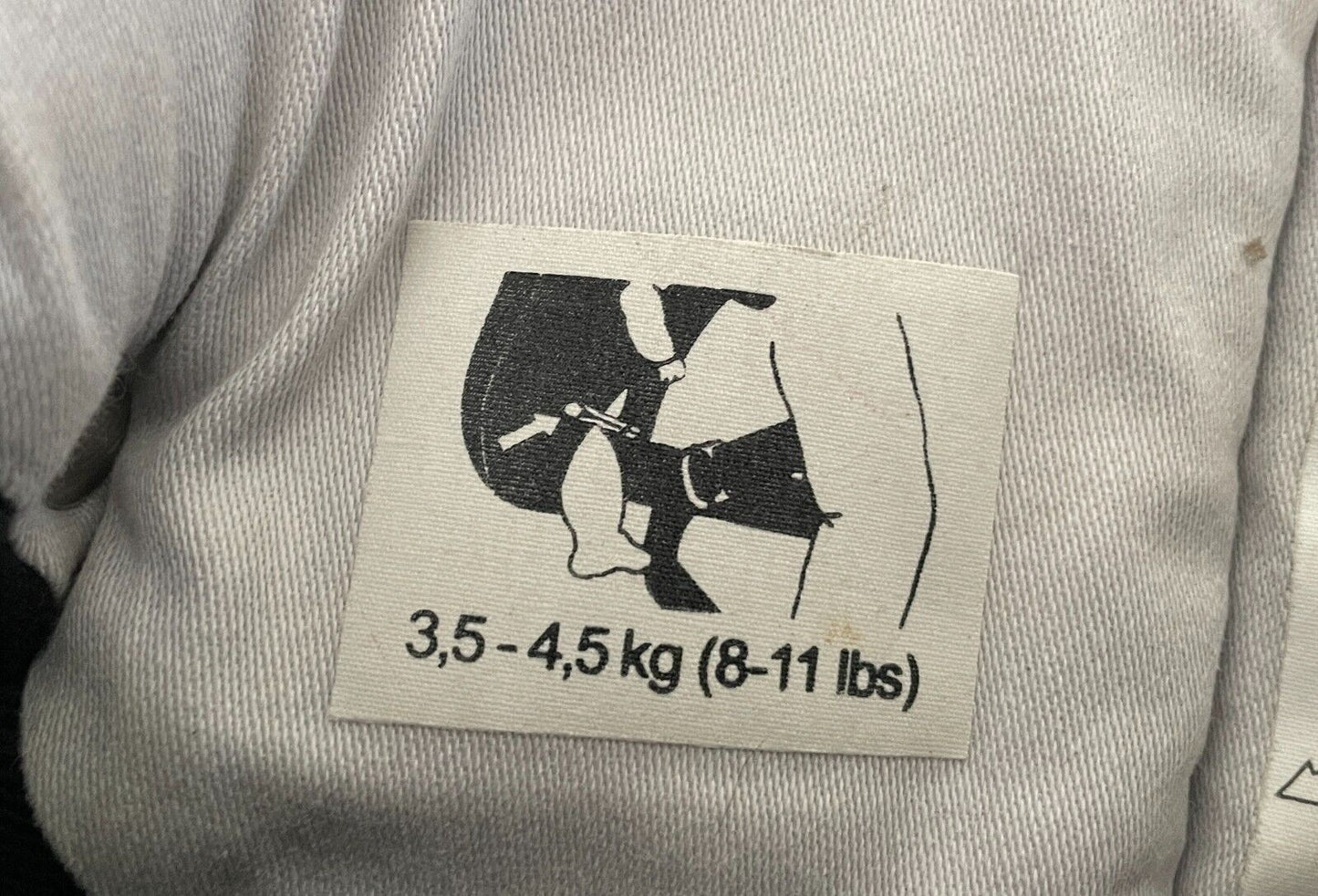 BABY BJORN Baby Carrier Black Grey Trim Maximum Length 74cm Maximum Weight 12kgs