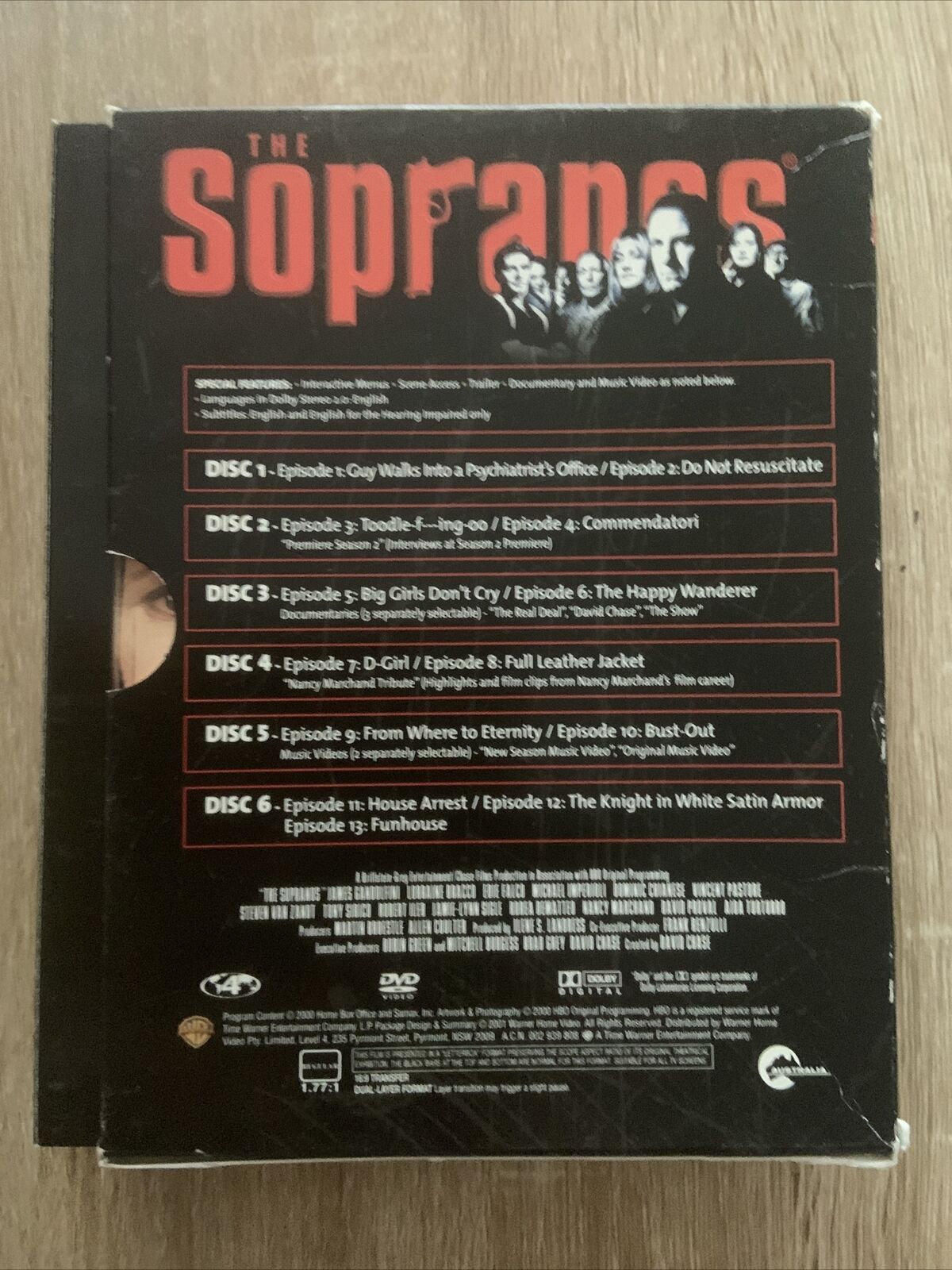 DVD THE SOPRANOS The 2ND Season 2002 4 Disc Set CRIME MAFIA TV Series Open NEW