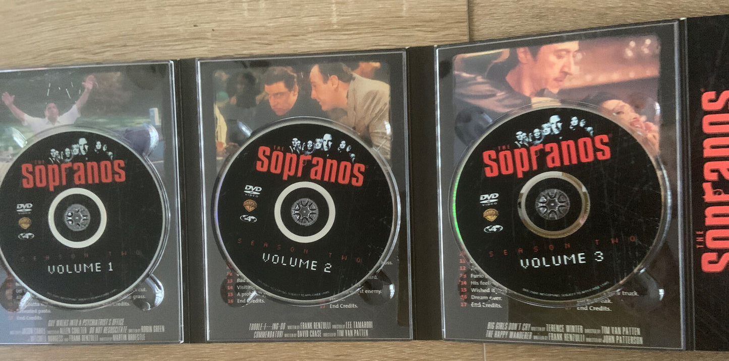 DVD THE SOPRANOS The 2ND Season 2002 4 Disc Set CRIME MAFIA TV Series Open NEW