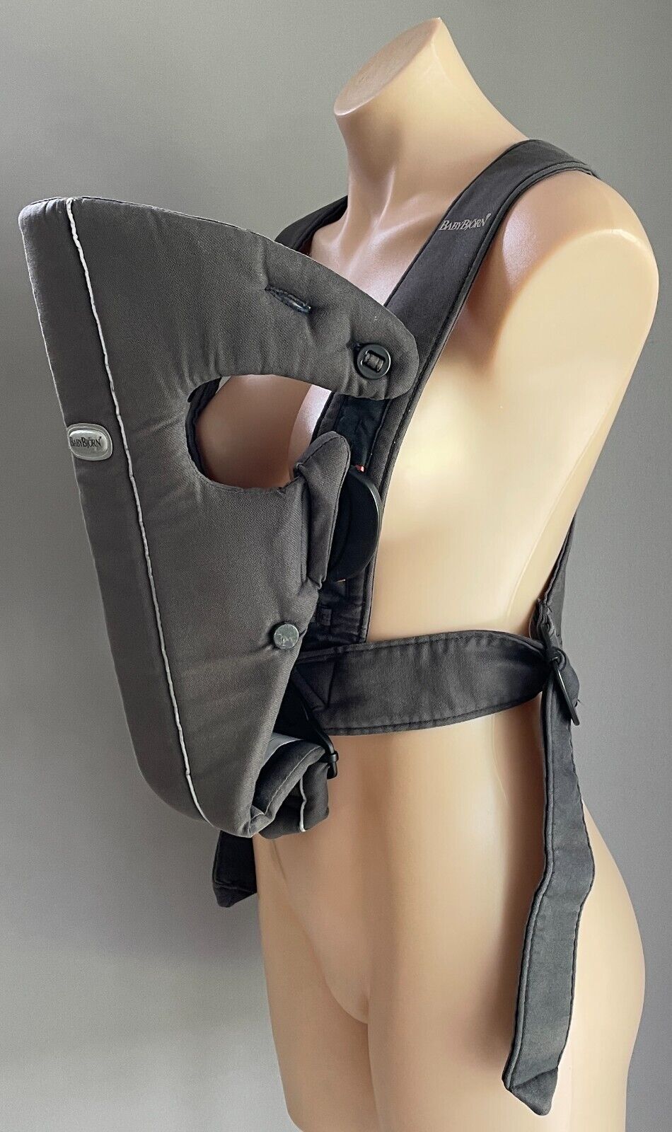 BABY BJORN Baby Carrier Black Grey Trim Maximum Length 90cm