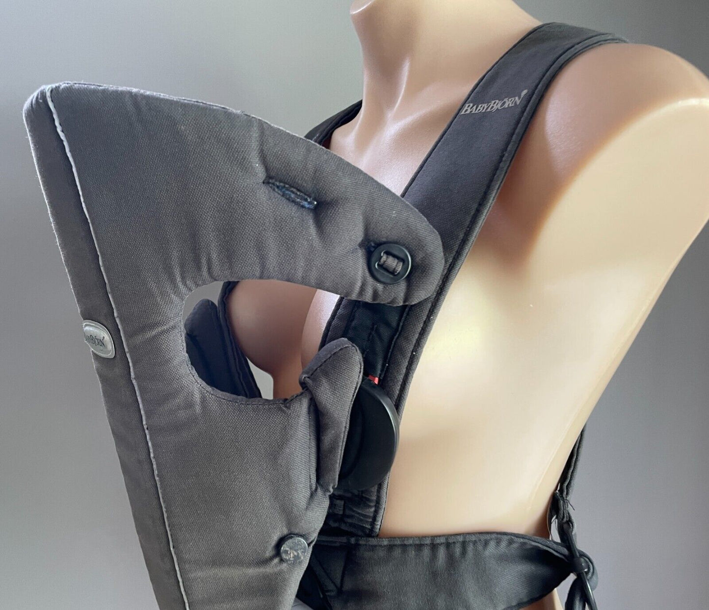 BABY BJORN Baby Carrier Black Grey Trim Maximum Length 90cm