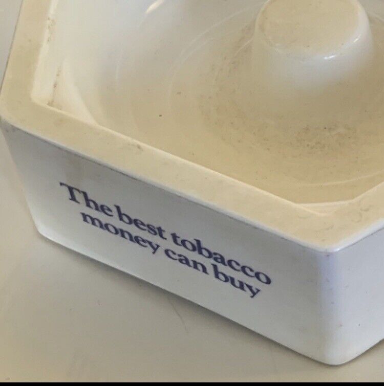 Ashtray ROTHMANS Melamine Formica “The Best Tobacco Money Can Buy” Logo Vintage