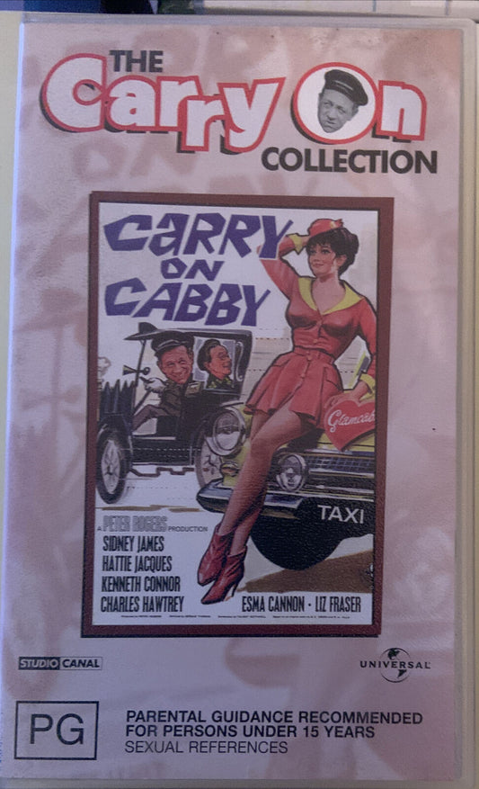 VHS THE CARRY ON COLLECTION CARRY ON  CABBY Kenneth Williams COMEDY BRITISH