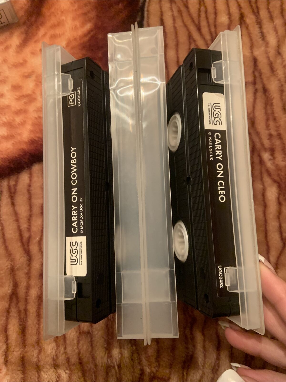 VHS CARRY ON Double Feature Carry On Cowboy Carry On Cleo Cult Comedy