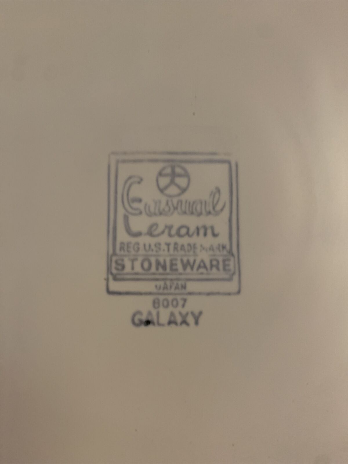 Casual CERAM Galaxy Stoneware Plate 273mm Japan Green Rust Orange Vintage MCM