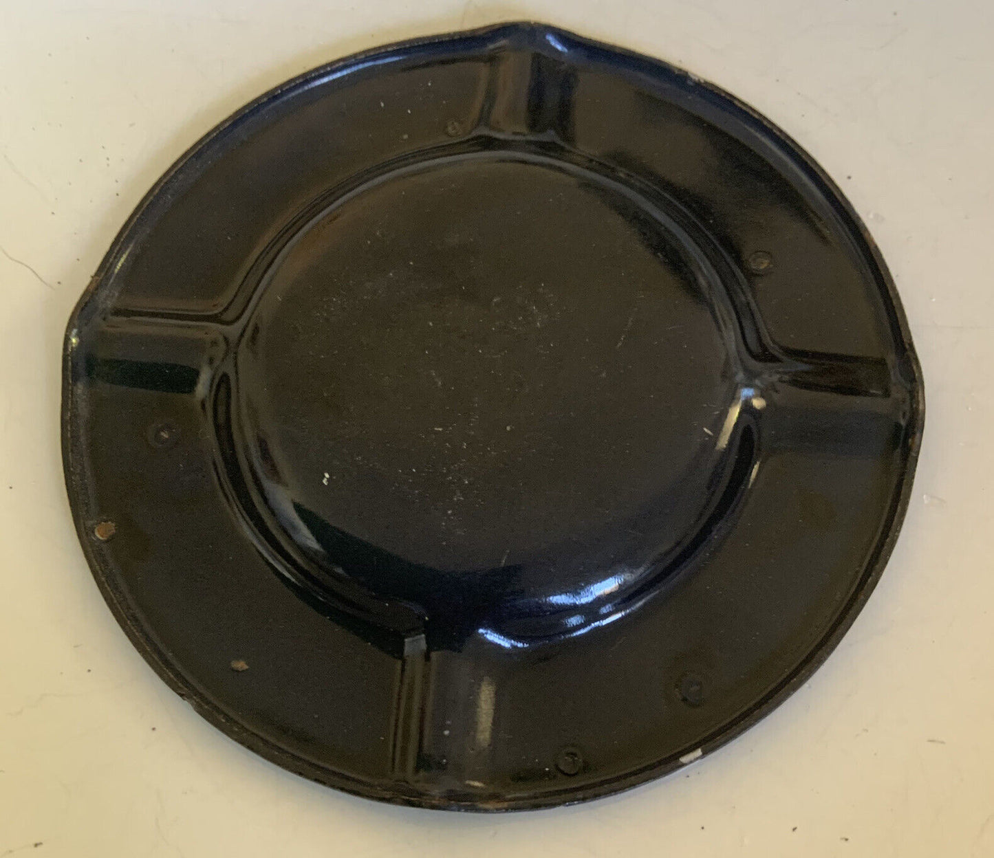 ASHTRAY X 2 SEPPELTS Royal Purple Para Port Aus Navy Blue Enamel Metal  Vintage