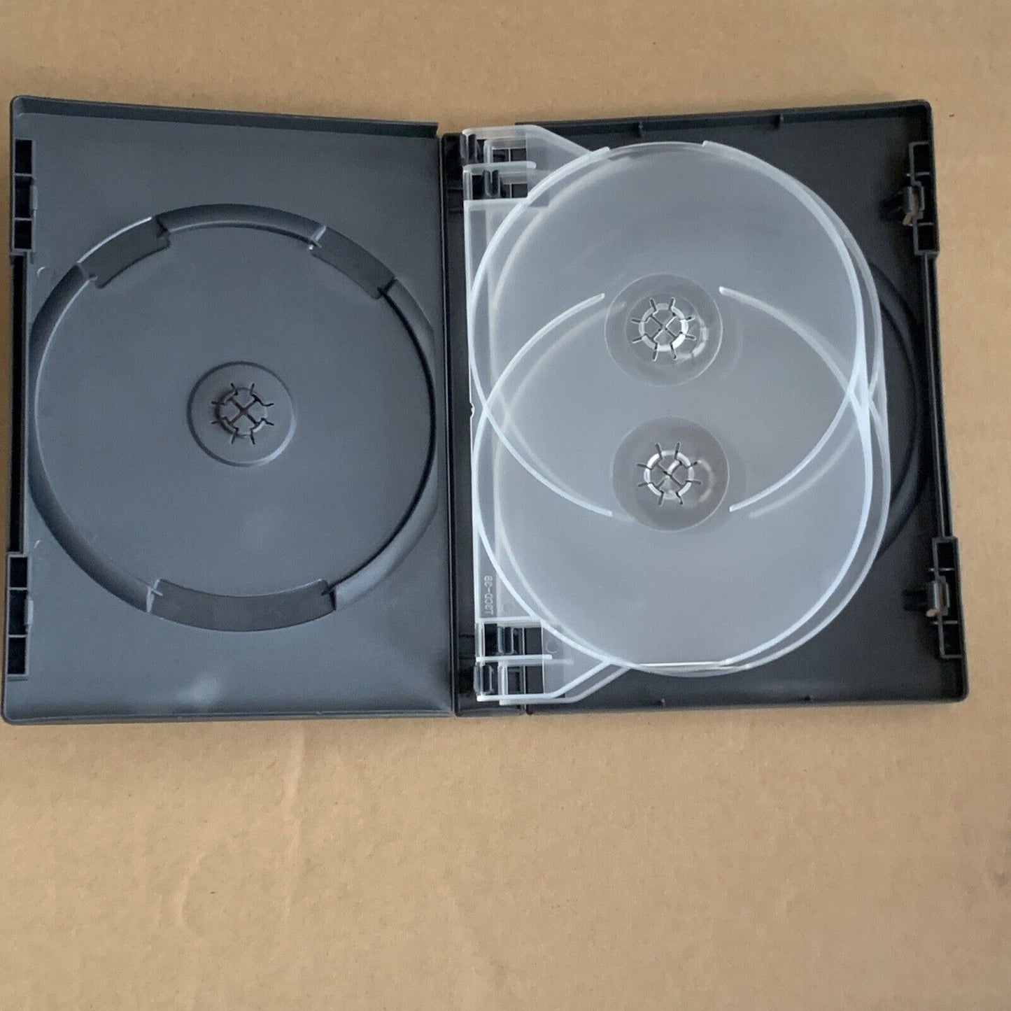 DVD CD FAT Case x1 HOLDS 6 Discs Cover Black 23mm Replacement Title Sleeve EMPTY