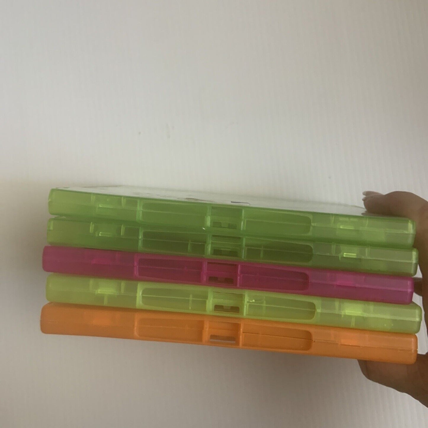 DVD CD Cover Case x5 HOLDS 1 Disc Single 25mm Booklet Replacement Sleeve Colour