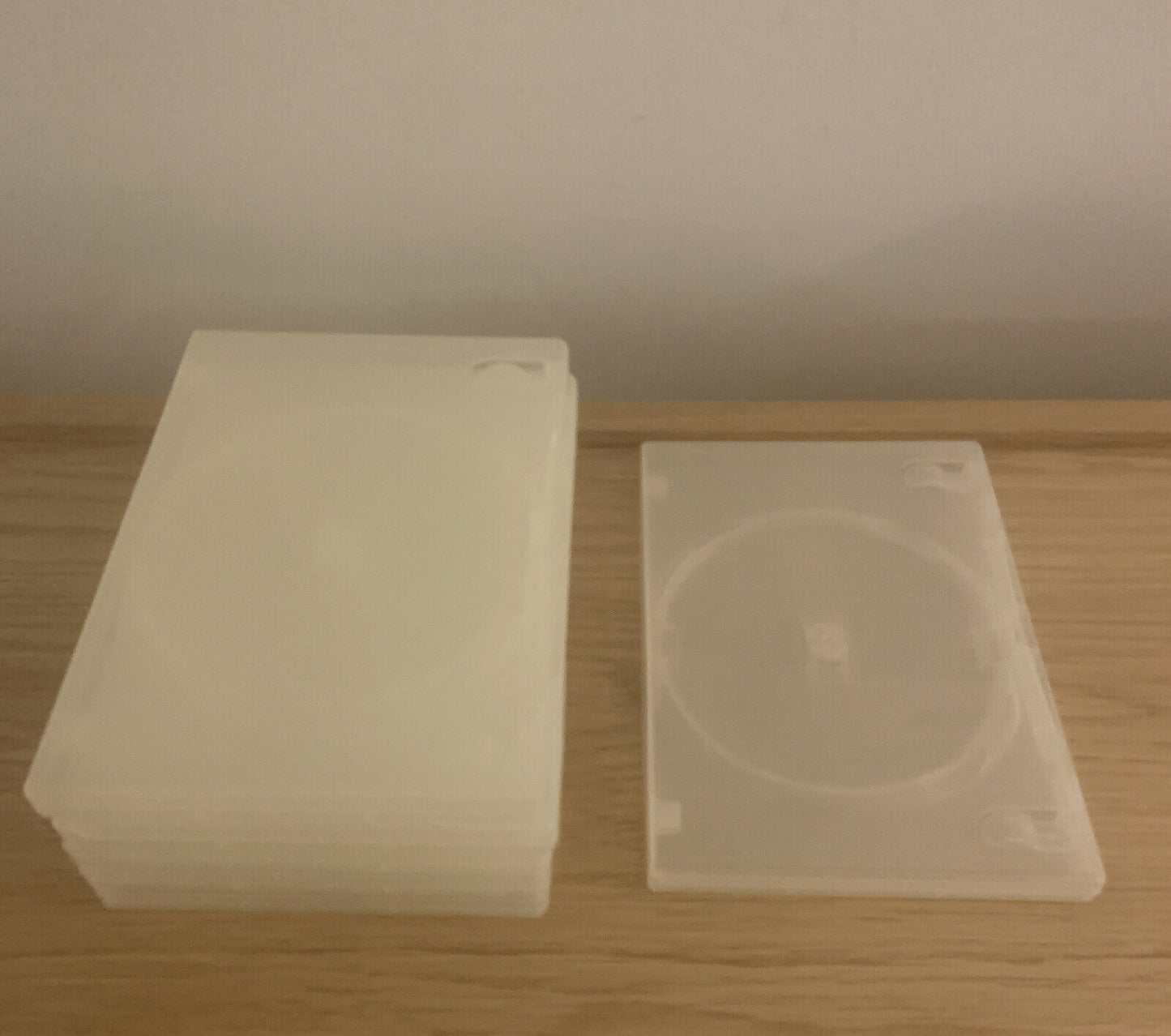 DVD CD Cover Case x 6 HOLDS 1 Disc & Booklet Clear 25mm Replacement Title Sleeve