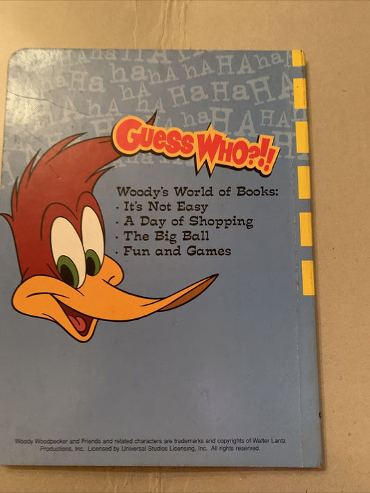 Woody's World Of Books Board Book THE BIG BALL Walter Lantz Woodpecker