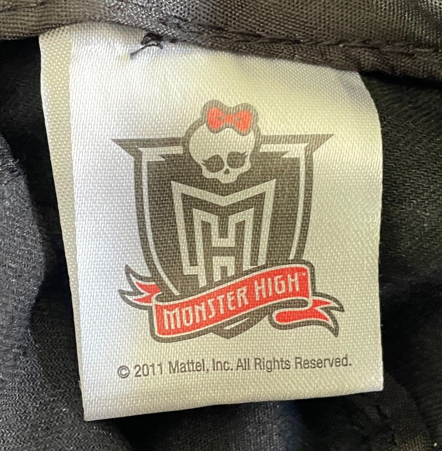 MONSTER HIGH Girls Cap Grey & Black Adjustable Brim Hat ONE SIZE