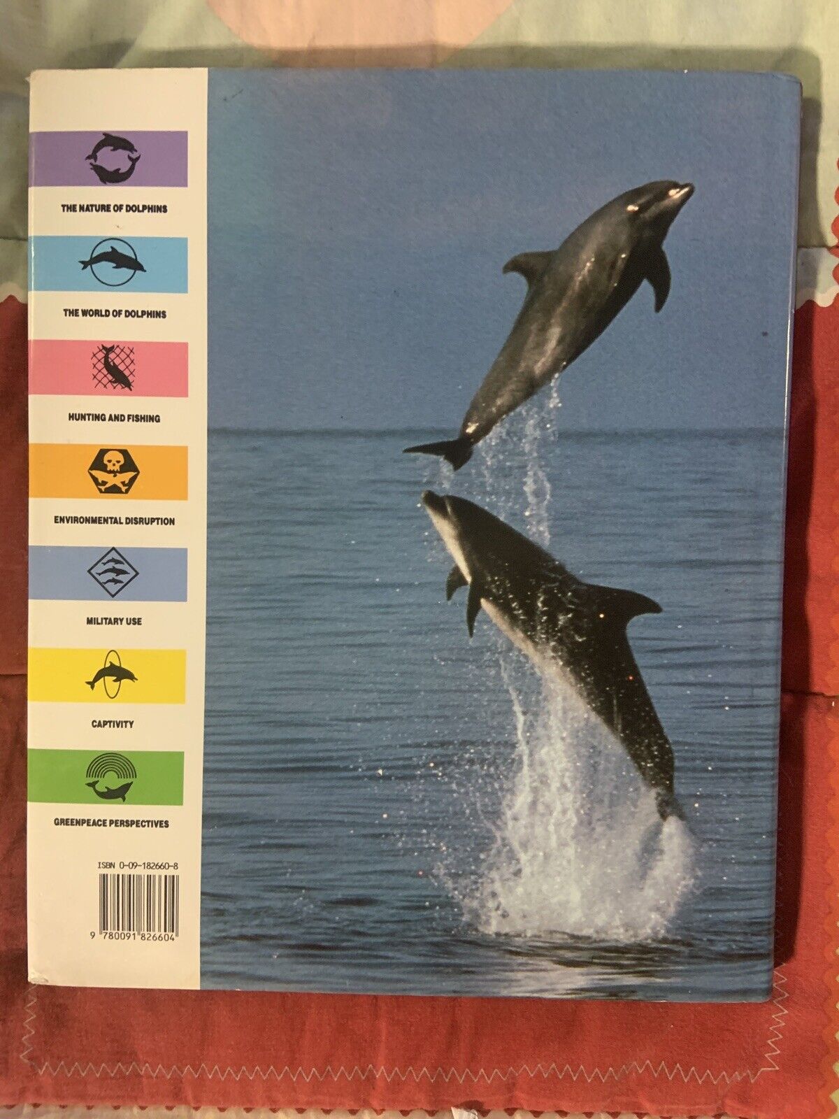 The Greenpeace Book Of DOLPHINS Edited By John May Like New Lge HC DJ Sea Ocean