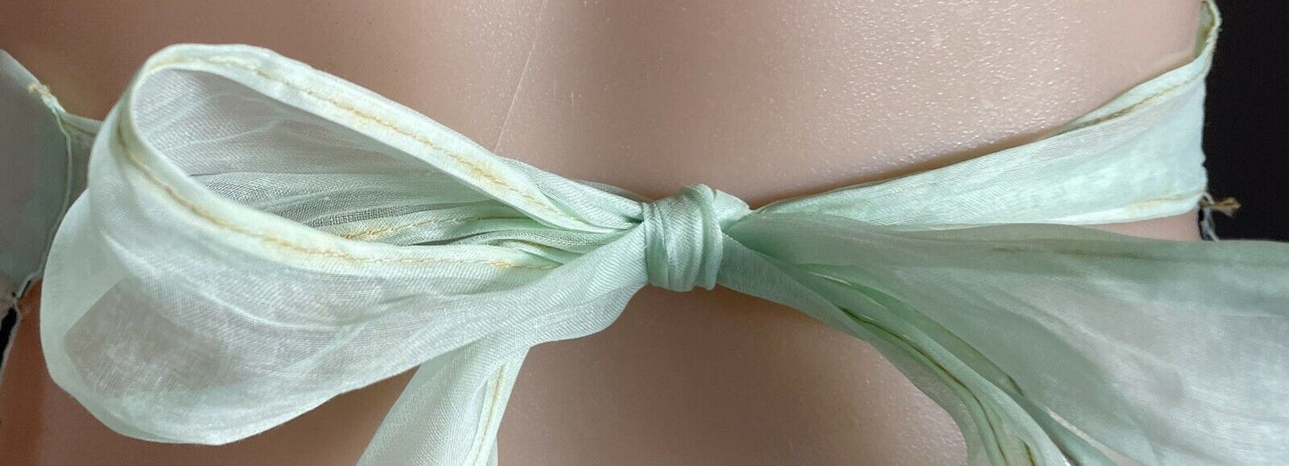HMS Pinafore Vintage Kitchen Apron 1940's Tulip Cotton Pocket Voile  Sz 10  14