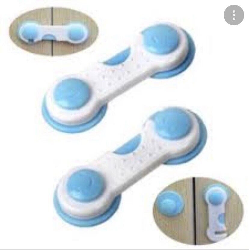4x LOCK BAND Child Kid Baby Safety Lock Door Drawer Cupboard Cabinet Adhesive