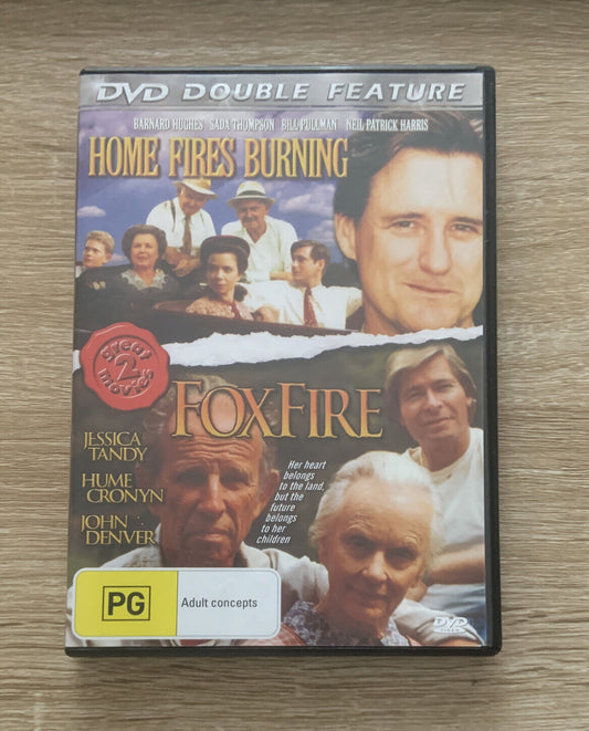 DVD HOME FIRES BURNING| FOX FIRE Double Feature Movie Tandy Denver Cronyn NEW