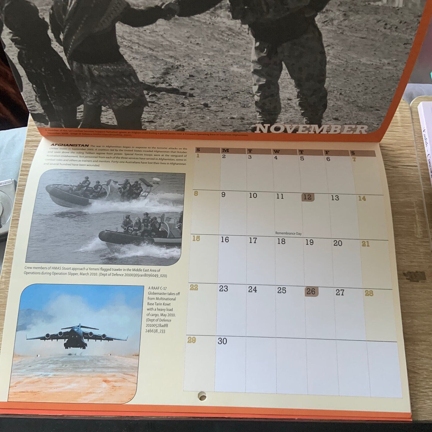 2015 ANZACS Wall Calendar Over a Century of Service Dept of Veteran Affairs NEW