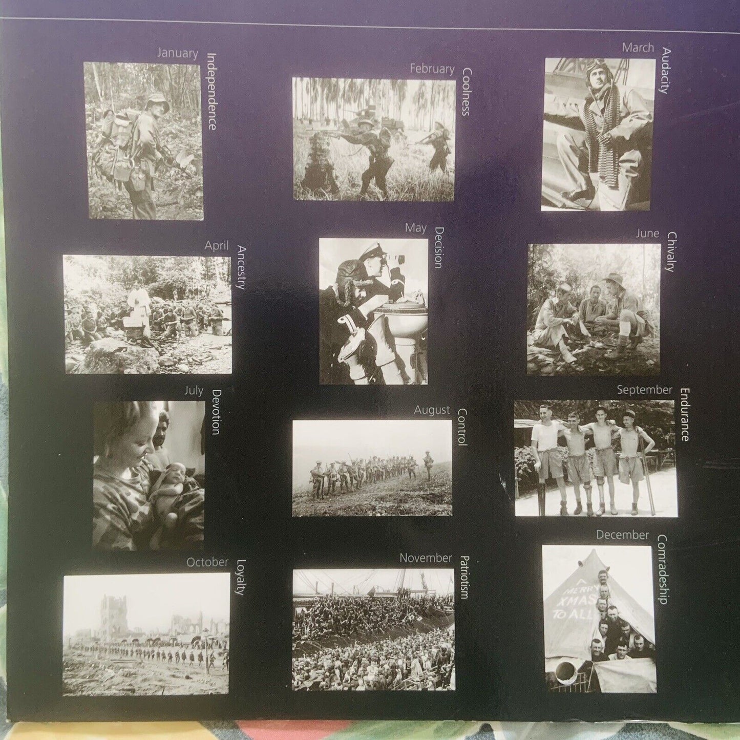 2003 Wall Calendar Saluting Australian Govt Department Of War Veterans NEW