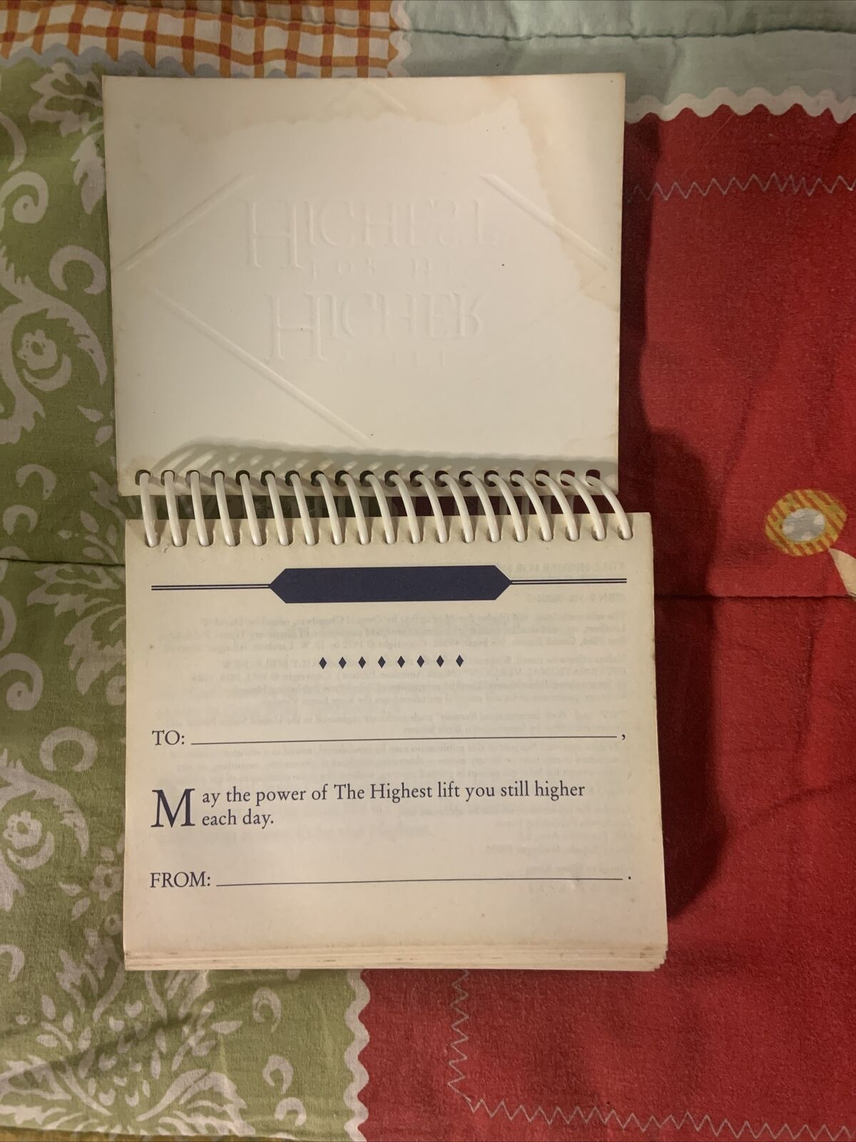 Still Higher For His Highest Oswald Chambers Desk Calendar 1993 Ring Bound PB