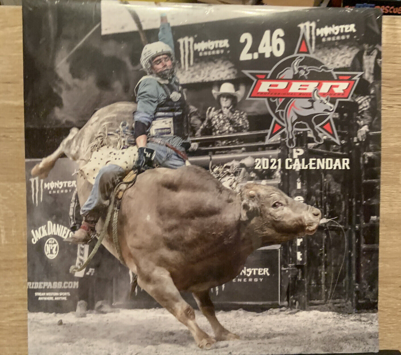 2021 PBR Professional Bull Riding 30Cm Sq Wall Calendar Paper Pocket Rodeo NEW