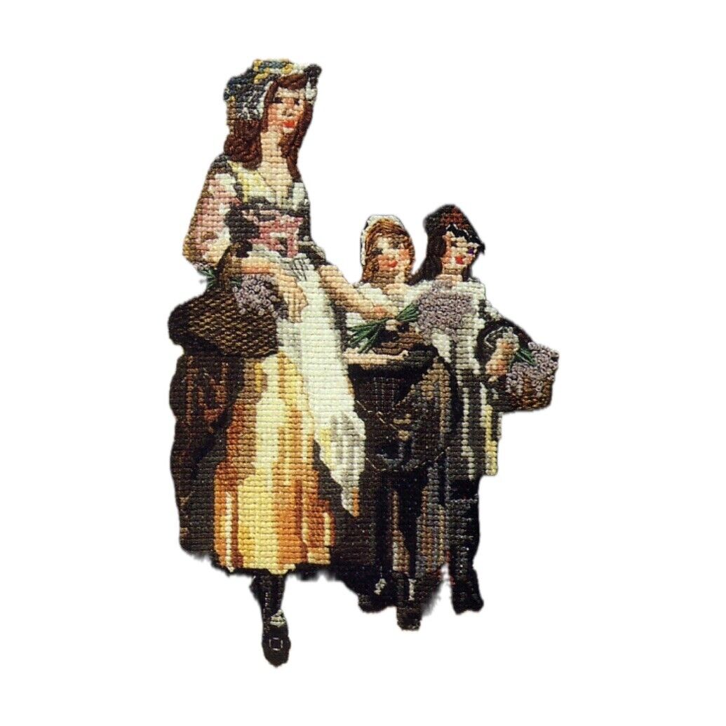 Complete Embroidery Kit of Famous 18th Century Painting DMC 21x18cm Cloth NEW
