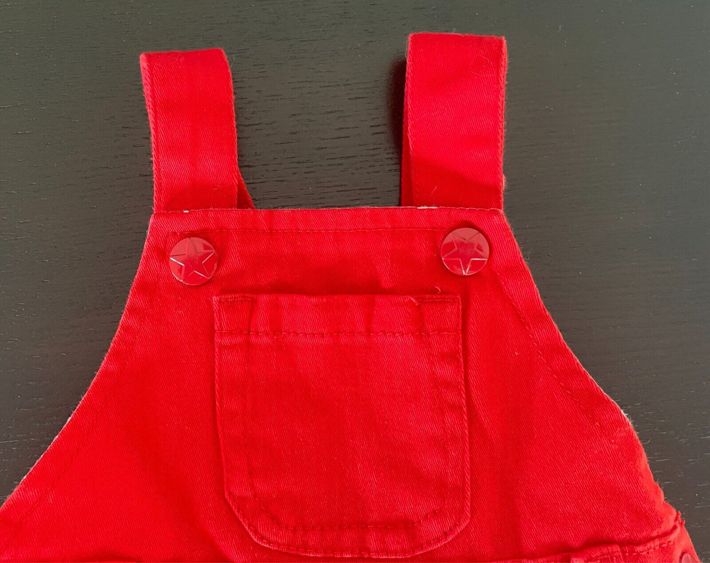 Baby Girl THE KIDSTORE Red Dress Dungaree Style Size 0 - 3 Months /Weight 6kgs