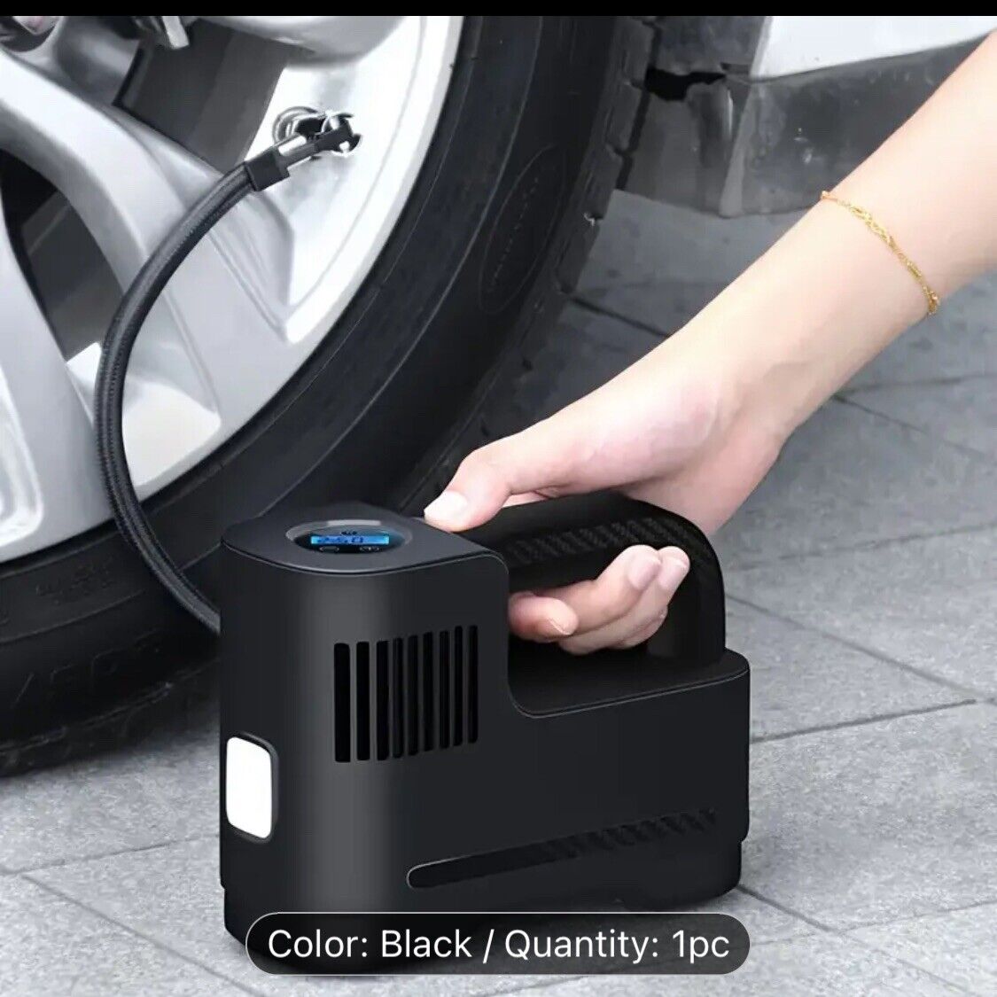 SUITU 12V Air Compressor Pump Fast Inflation Booster Pump Auto-Off Car Motorbike