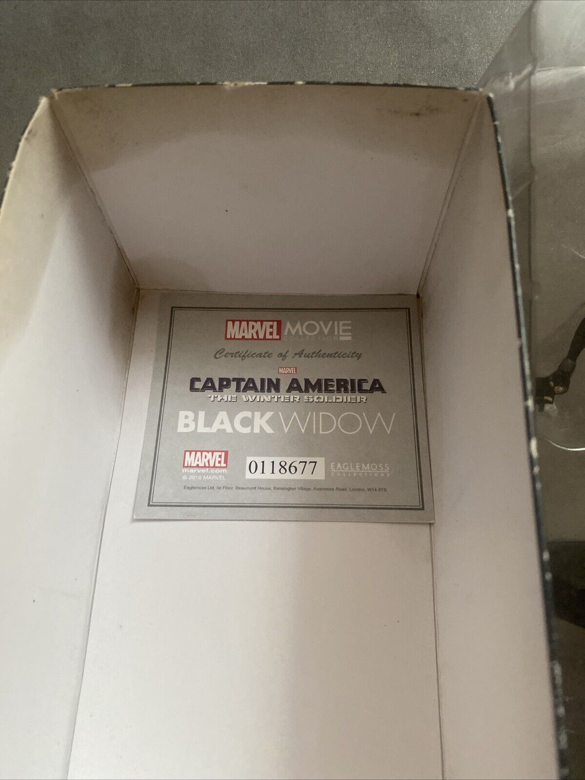 Eaglemoss Black Widow Marvel Movie Collection Captain America Action Figure  Box