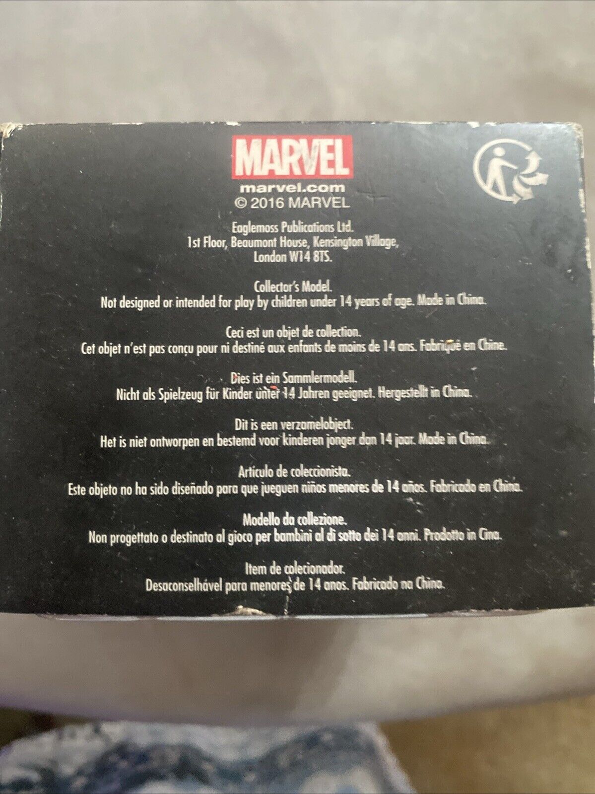 Eaglemoss Black Widow Marvel Movie Collection Captain America Action Figure  Box